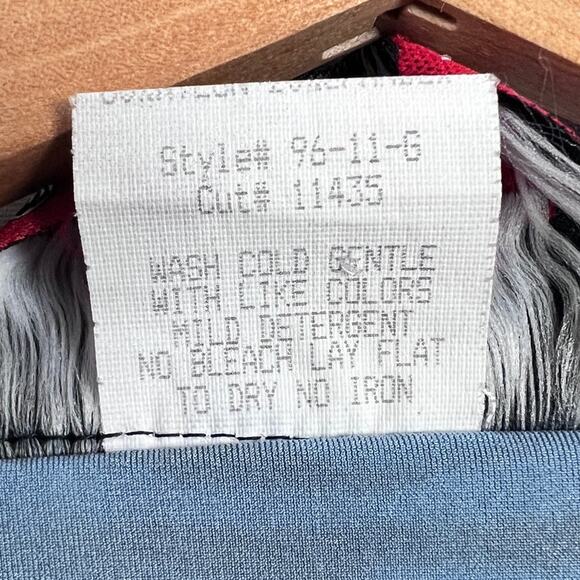 Lip Service Womens XL Vintage Y2K Goth Punk Rave Glam Tiger Stripe Muscle Tank - Picture 9 of 11